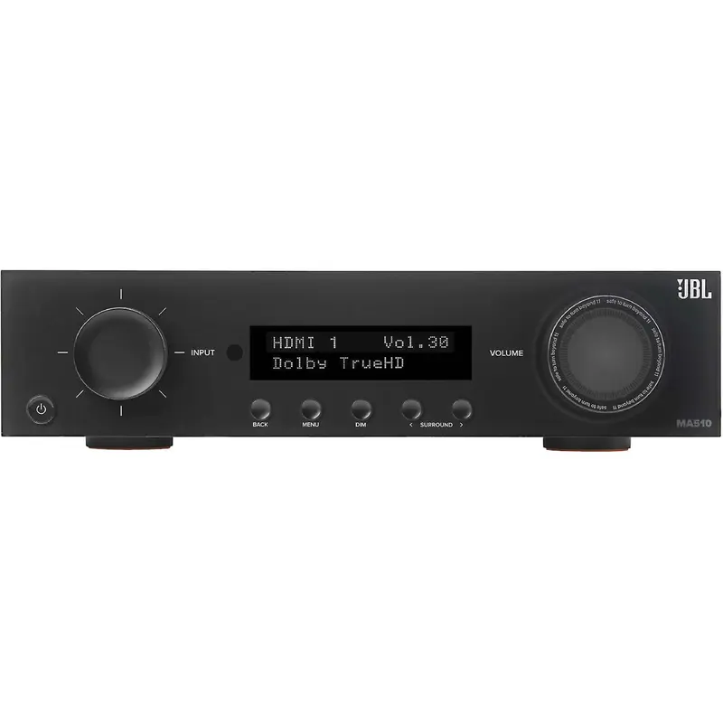 JBL MA510 5.2 Channel 8K A/V Receiver with Bluetooth, Wi-Fi, Apple Airplay 2, and Google Cast
