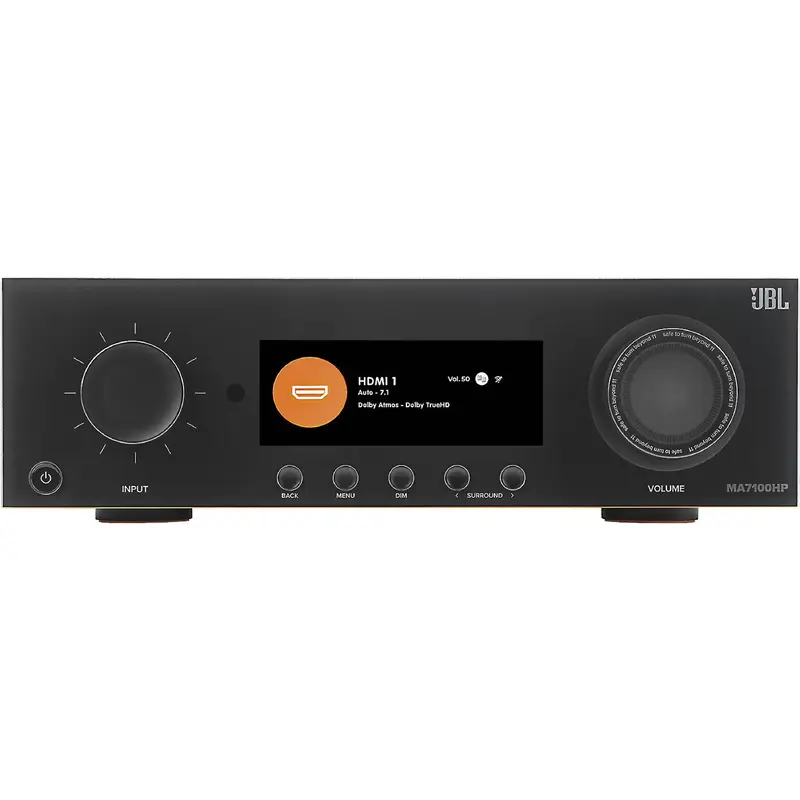 JBL MA7100HP 7.2-Channel 8K A/V Receiver with Wi-Fi, Bluetooth, Apple AirPlay 2, Google Cast, and Dolby Atmos