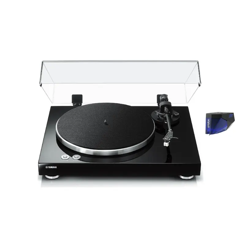 Yamaha TT-S303 Vinyl Belt-Drive Turntable with Ortofon 2M Blue Phono Cartridge Bundle