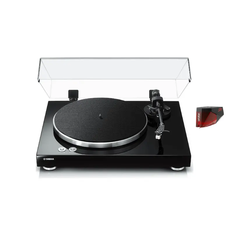 Yamaha TT-S303 Vinyl Belt-Drive Turntable with Ortofon 2M Red Phono Cartridge Bundle