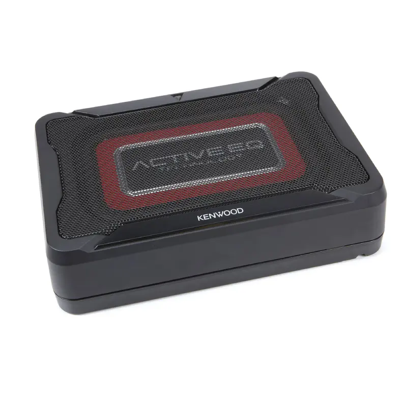 Kenwood KSC-PSW7EQ Compact 80 Watt Powered Subwoofer with 8.25"  5.5" Sub