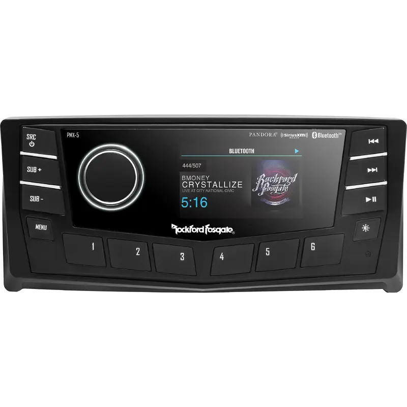 Rockford Fosgate PMX-5CAN Marine Multi-Zone Digital Media Receiver with 2.7" Display