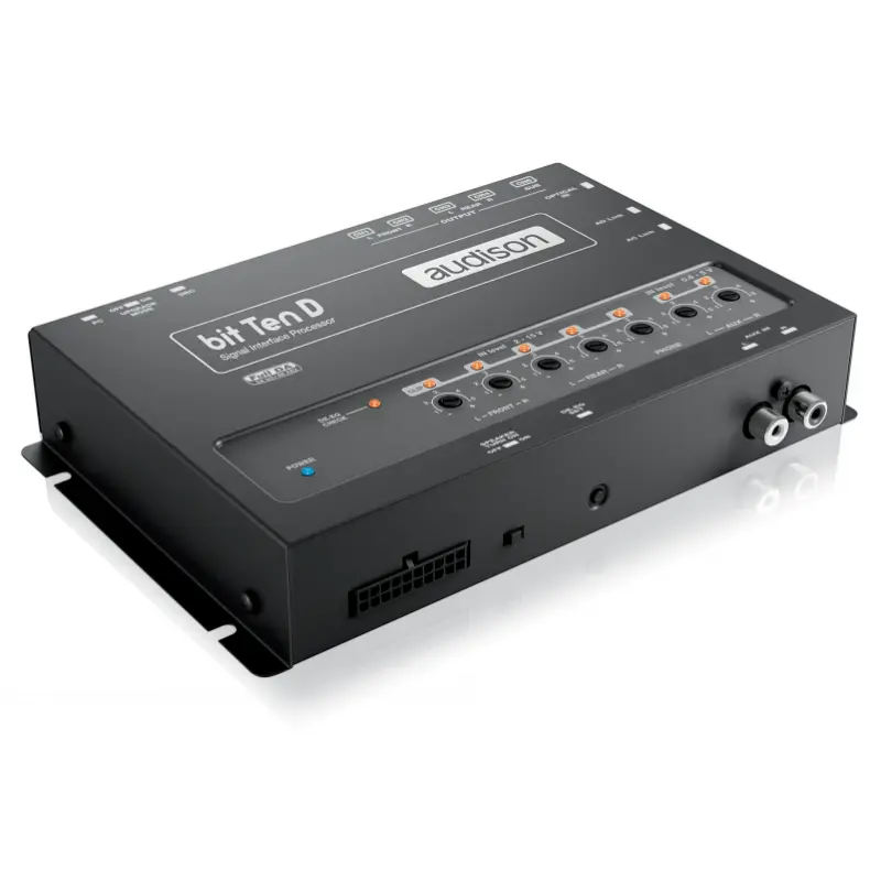 Audison Bit Ten D Signal Interface Processor with 4 Channels In and 5 Out, DRC