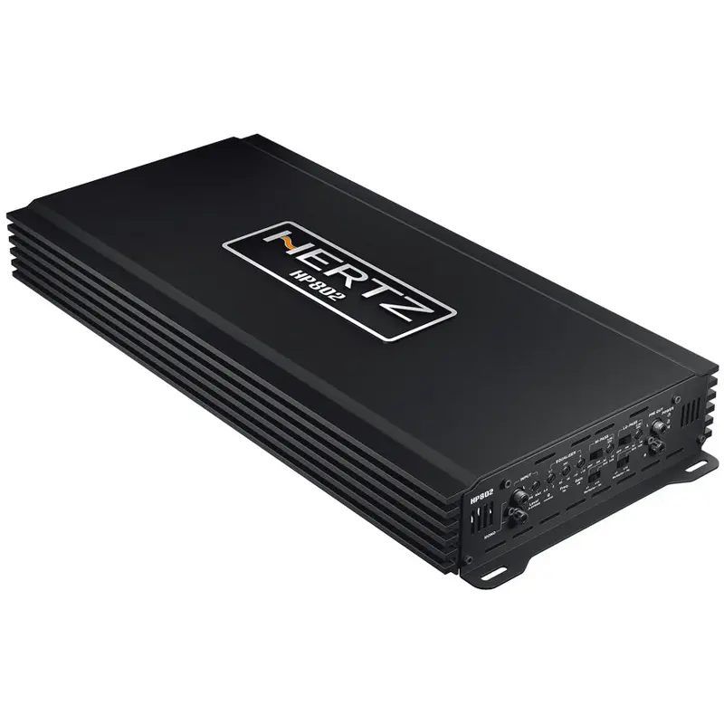 Hertz HP 802 SPL Show D-Class Stereo Amplifier with Crossover