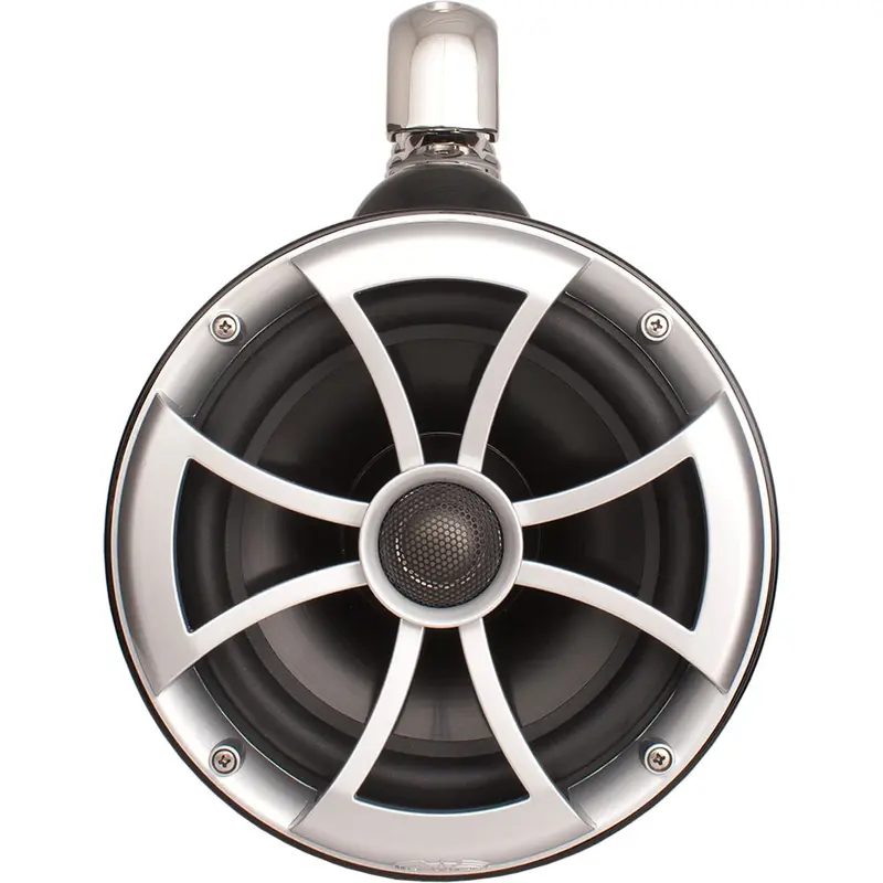 Wet Sounds ICON 8-B SC V2 ICON Series 8" Black Tower Speaker with TC3 Swivel Clamps (Pair)