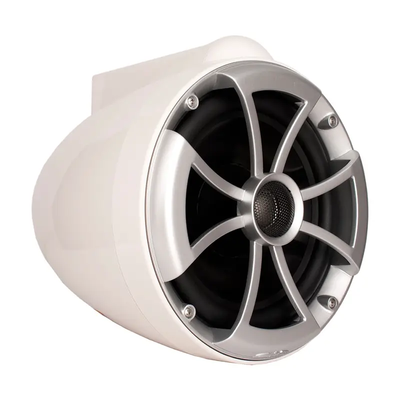 Wet Sounds ICON 8-W X V2 ICON Series 8" White Tower Speaker with X Mount kit (Pair)