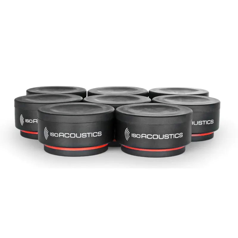 Isoacoustics ISO-PUCK Mini Vibration Isolators for Studio Monitors and Amplifiers (8-Pack)