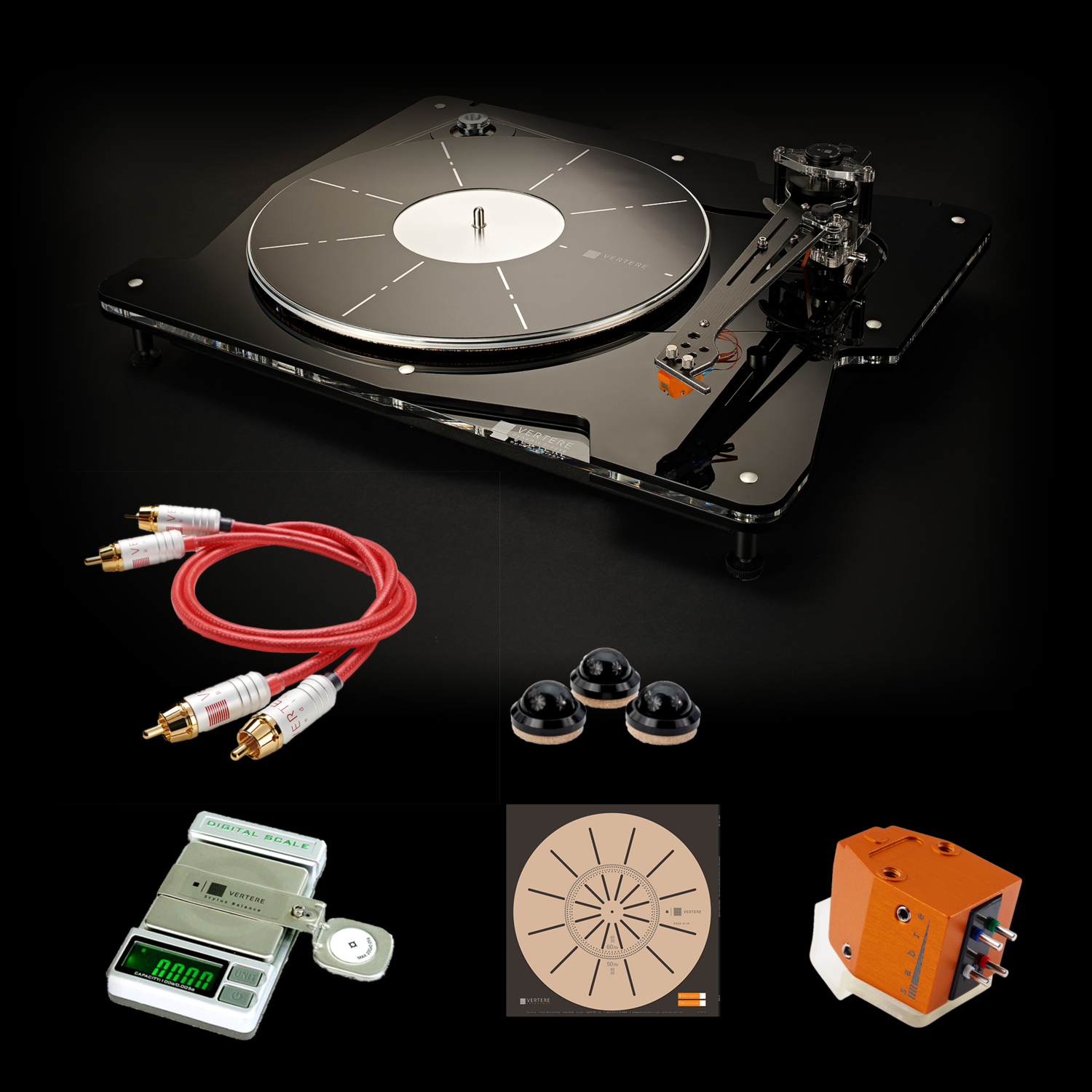 Vertere DG-1 Turntable Sabre Package With Sabre MM Cartridge