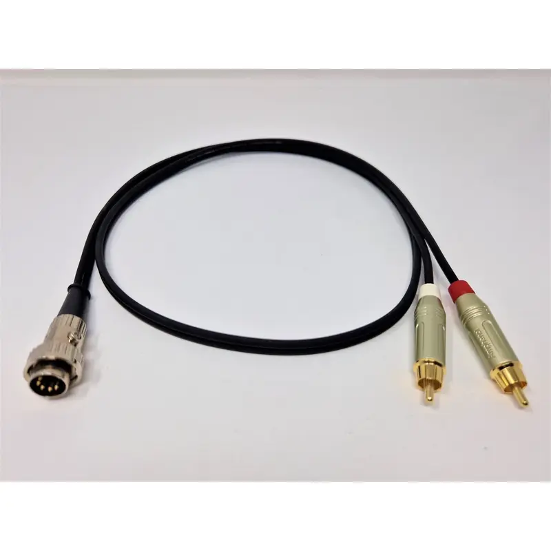 Sommer Onyx Dual Mono Stereo Twin Cable Pure OFC 5 Pin Din Interconnect Cable 1 Meter