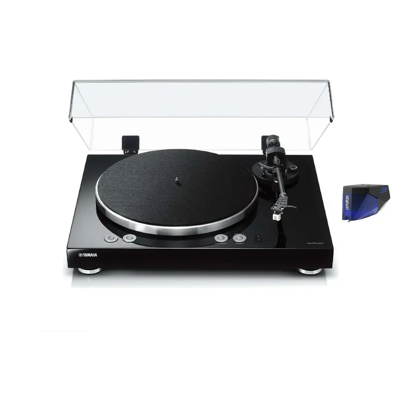 Yamaha TT-N503 MusicCast Vinyl 500 Wi-Fi Turntable with Ortofon 2M Blue Phono Cartridge Bundle