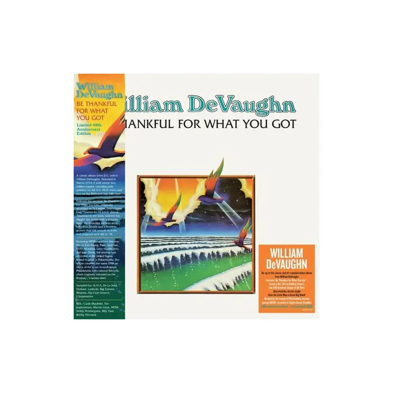 Be Thankful For What You Got: 50th Anniversary - 140-Gram Black Vinyl - Vinyl LP 140 Gram (Black)