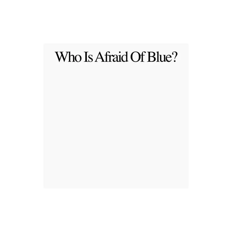 Who Is Afraid Of Blue? - Vinyl LP
