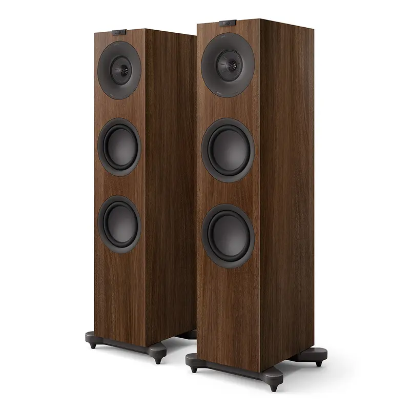 KEF Q7 Meta 3-Way Floorstanding Speaker - Pair (Walnut)