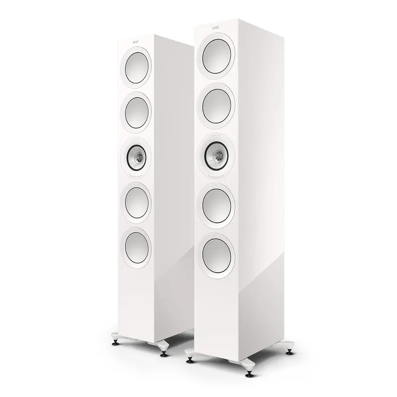 KEF R11 Meta Floorstanding Speaker - Pair (Gloss White)