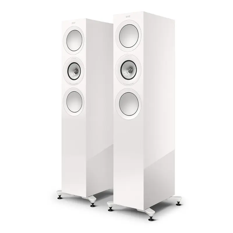 KEF R7 Meta Floorstanding Speaker - Pair (Gloss White)