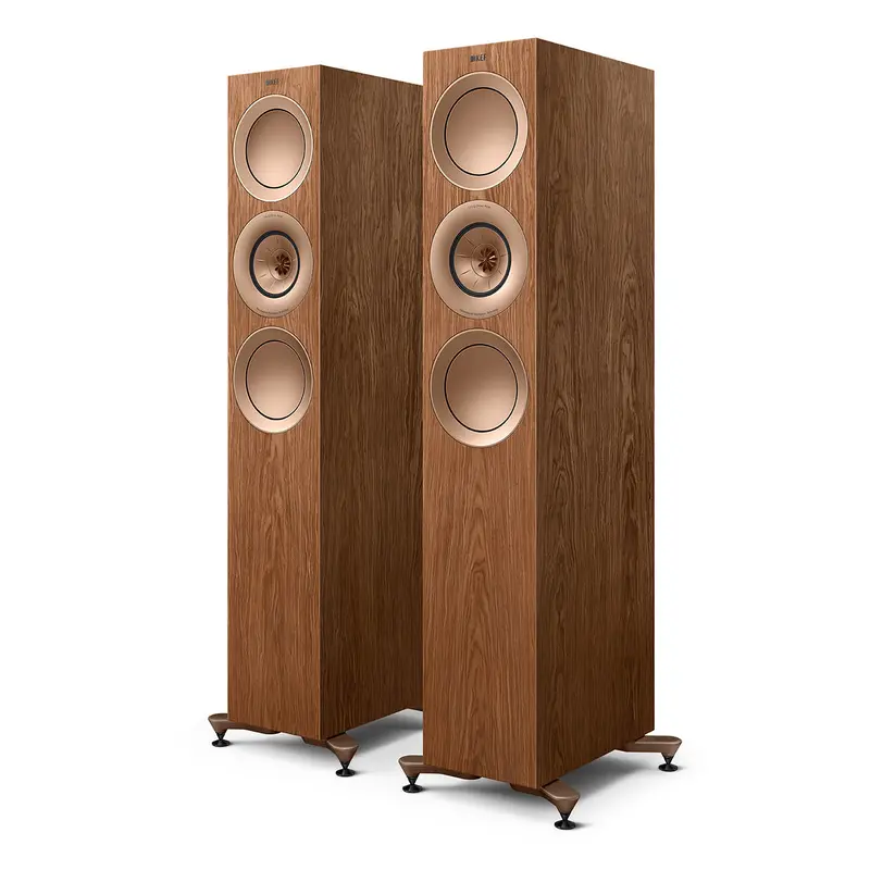 KEF R7 Meta Floorstanding Speaker - Pair (Walnut)