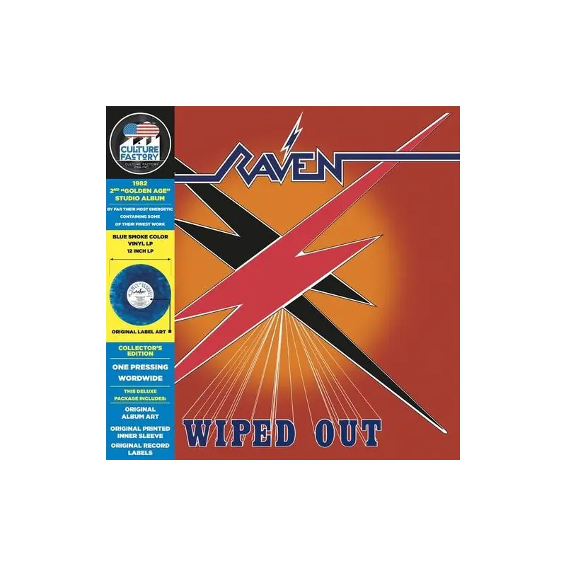 Wiped Out - Orange & Blue Smoke - Vinyl LP (Orange/Blue)