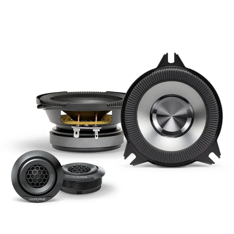 Alpine BRV-S40C 4" BassRev Component 2 Way Speaker Set