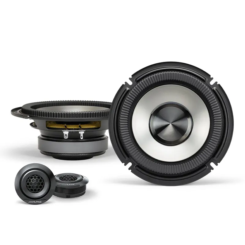 Alpine BRV-S65C 6.5" BassRev Component 2 Way Speaker Set