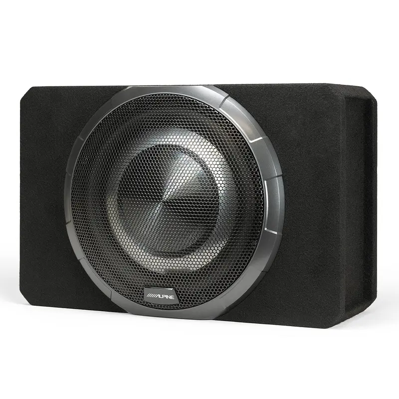 Alpine PWV-SB12 12" Powered Shallow Subwoofer with DSP