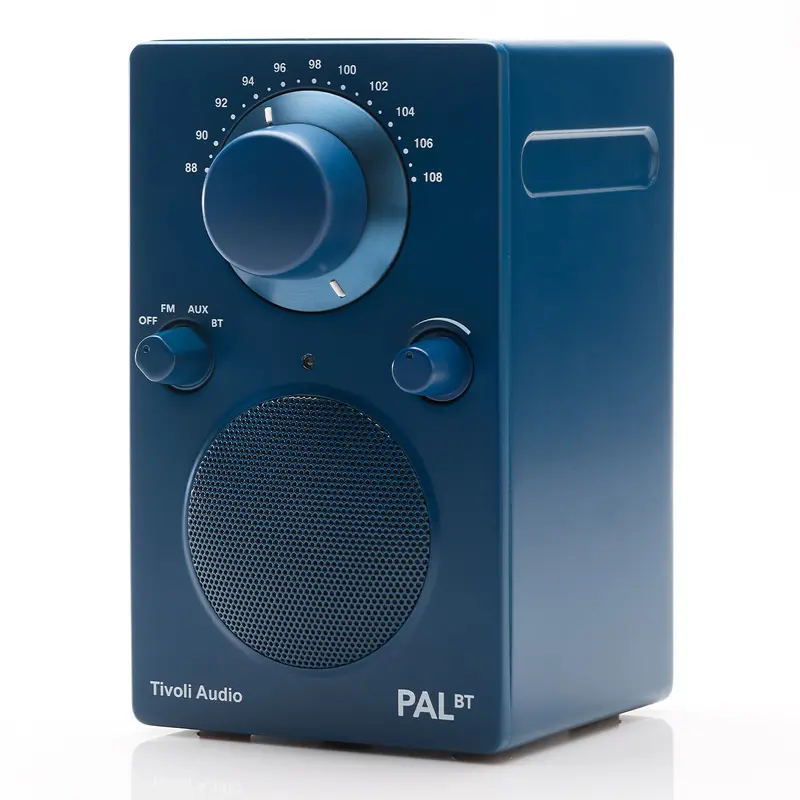 Tivoli Audio PAL BT Bluetooth FM Portable Radio and Speaker - Gen 3 (Blue)