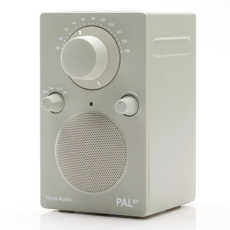 Tivoli Audio PAL BT Bluetooth FM Portable Radio and Speaker - Gen 3 (Gray)