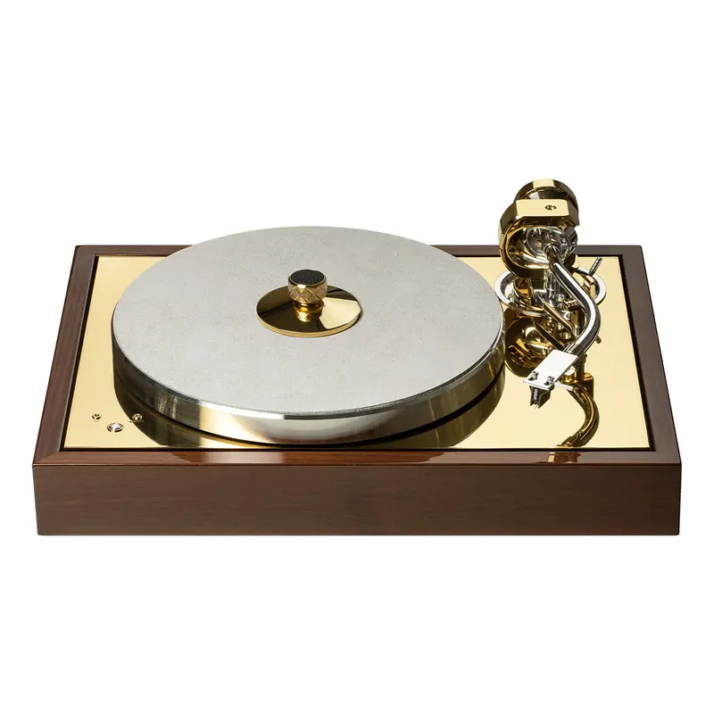 Pro-Ject The Classic Reference Balanced Turntable (Brass & Acacia)