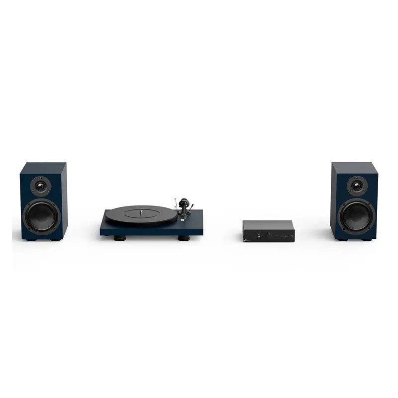 Pro-Ject Colorful Audio System with Debut Carbon EVO Turntable (Blue)