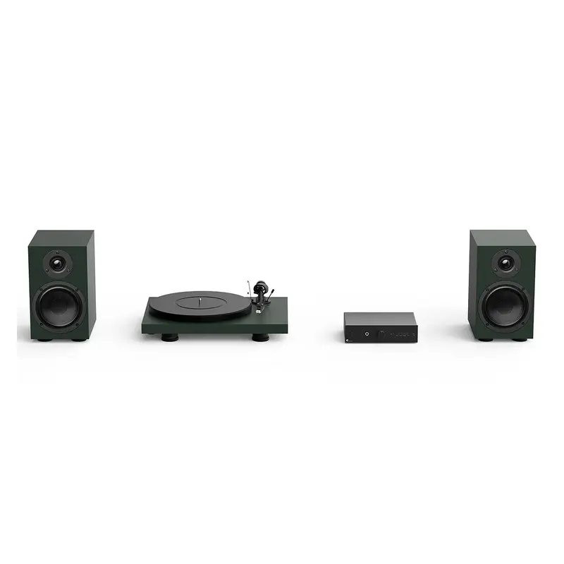 Pro-Ject Colorful Audio System with Debut Carbon EVO Turntable (Green)